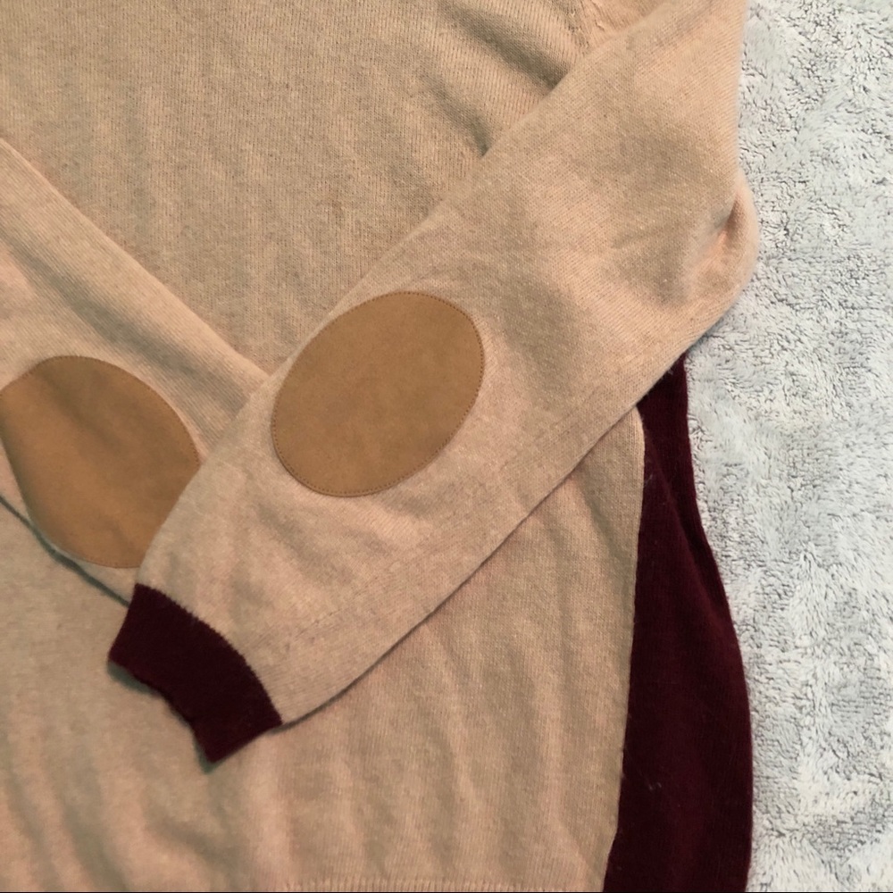 J.Crew Colorblock Elbow Patch Sweater - Picture 4 of 7